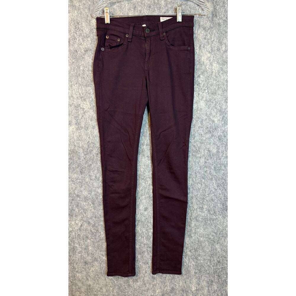 Rag & Bone Womens The Skinny Wine Skinny Jeans - Size 25